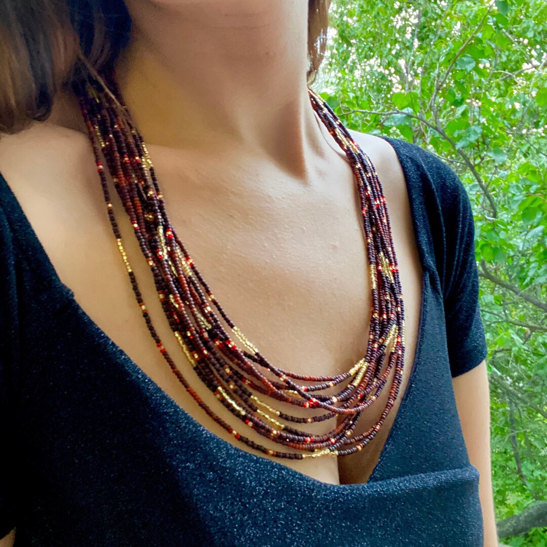 Earthy Urvi Beaded Necklace main image 0