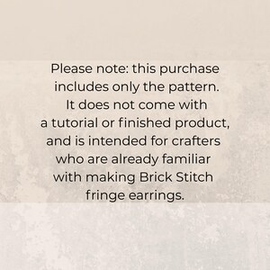 Brick Stitch Pattern, Flower Seed Bead Earrings Pattern, Fringe Beading Pattern, Unique Brickstitch Floral, Do it Yourself, Digital Download image 14