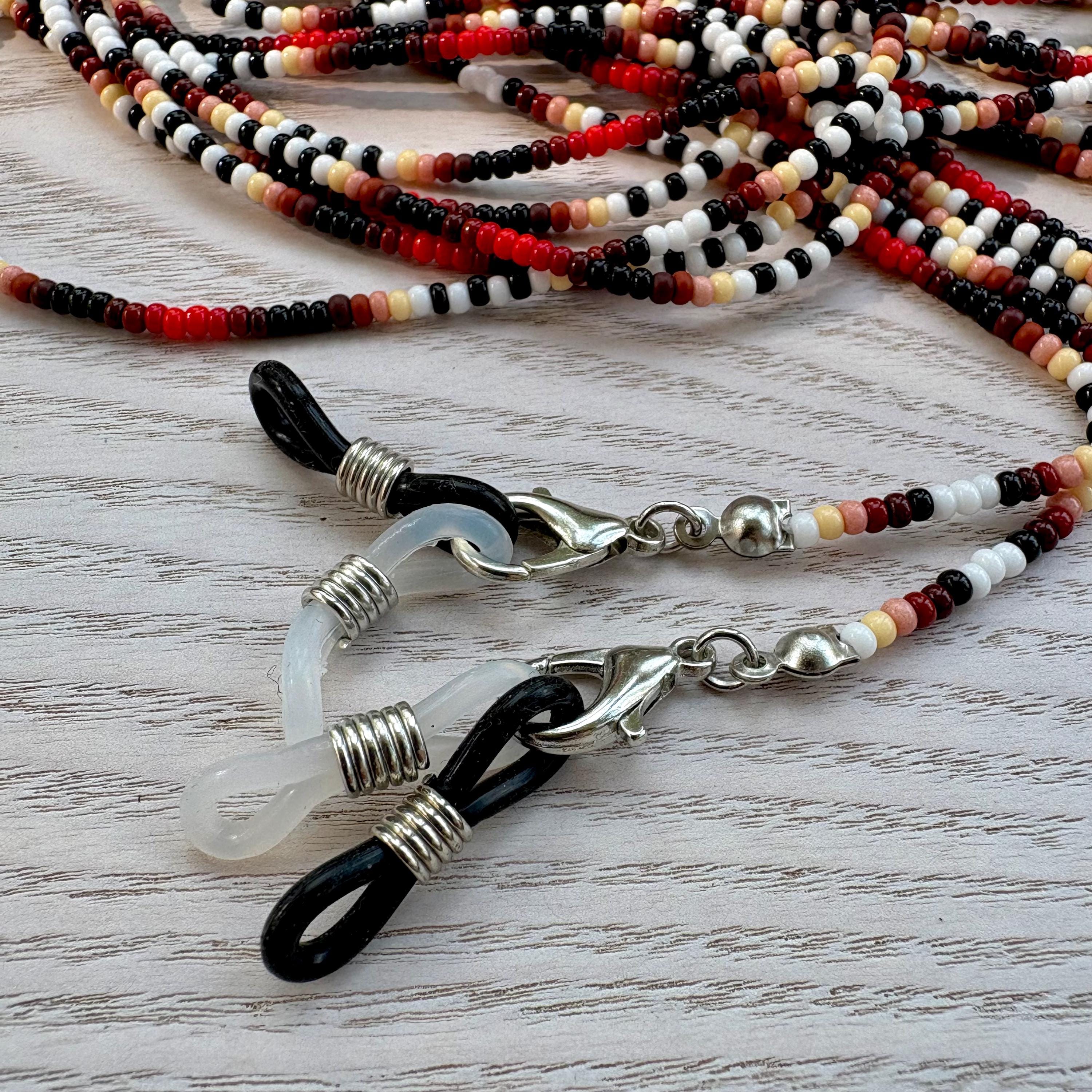 Handmade Red Blk & Wht Zebra Eye Glass Necklace Red Zebra Heart Pendant | Annie did it main image 2