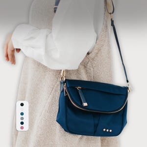 Nylon Crossbody Bag: Lightweight Travel Purse with Adjustable Strap