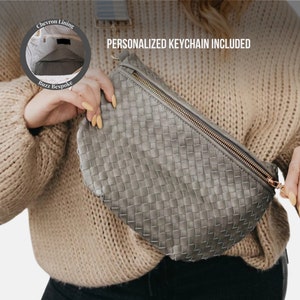 Woven Crossbody Bag Woven Shoulder Bag Woven Bag Woven Handbag Woven Crossbody Sling Bag Woven Sling Bag Woven Purse Woven Fanny Pack image 7