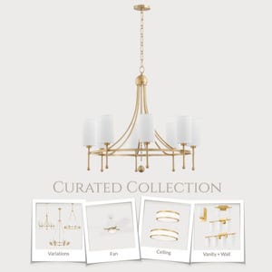 Brass Transitional Whole Home Lighting Plan Digital Download Shop the Look Lighting Guide Clickable Fixtures Pricing