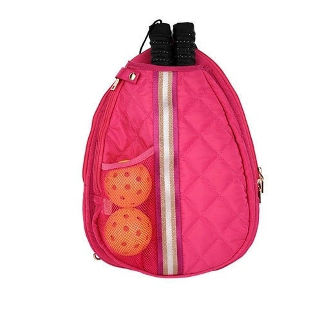 Pickleball Sling Bag Pink Pickleball Bag Crossbody Pickleball Etsy