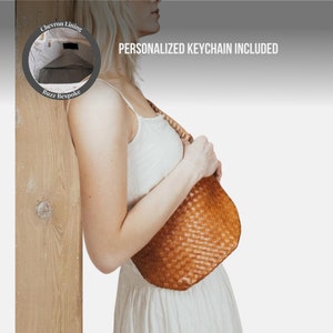 Woven Crossbody Bag Woven Shoulder Bag Woven Bag Woven Handbag Woven Crossbody Sling Bag Woven Sling Bag Woven Purse Woven Fanny Pack image 2