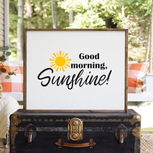Good Morning Sunshine SVG Cut File Clipart - DIGITAL SVG Art para su uso con máquinas de corte Cricut y Silhouette