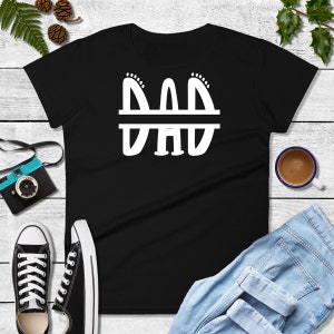 Playful DAD Split Monogram SVG Cut File - Digital Download - Cutfile for use with Cricut and Silhouette & Other Cutting Machines
