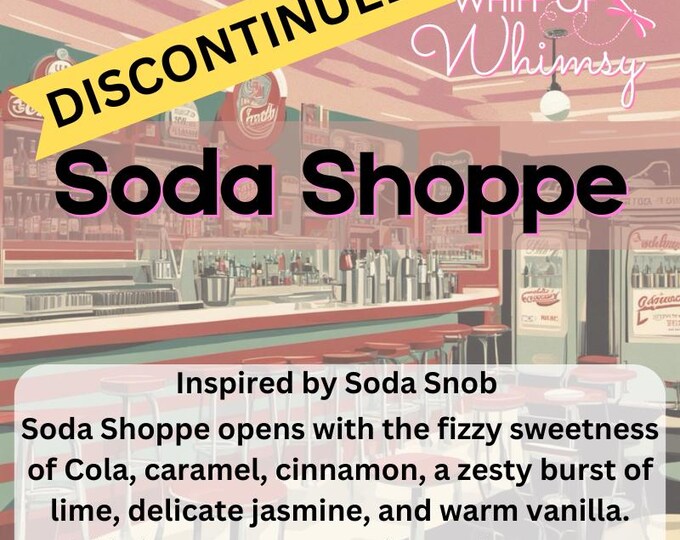 Soda Shoppe Perfume | Cola, Caramel, Cinnamon, Lime, Jasmine, Vanilla | Fizzy Sweet Unisex Fragrance | Nostalgic Scent