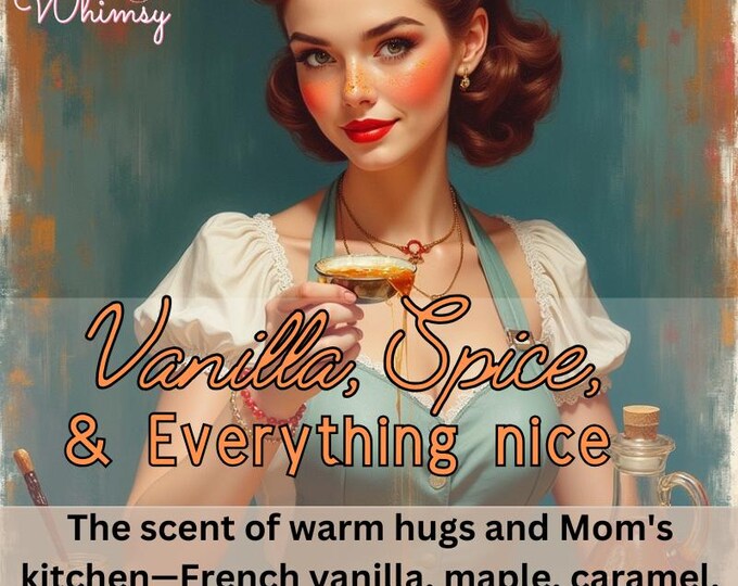 Vanilla, Spice & Everything Nice Perfume | French Vanilla, Caramel, Maple Syrup, Nutmeg | Cozy Sweet Spiced Scent