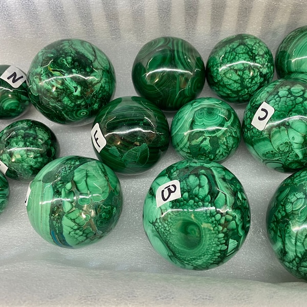 Malachite Spheres | Choose One