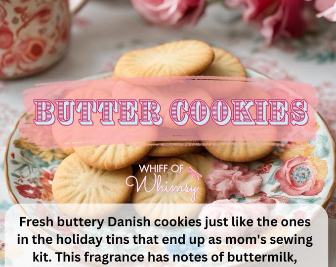 Butter Cookies Perfume – Buttermilk, Caramel, Burnt Sugar & Vanilla Scent | Sweet Bakery Fragrance | Cozy Cookie Scent