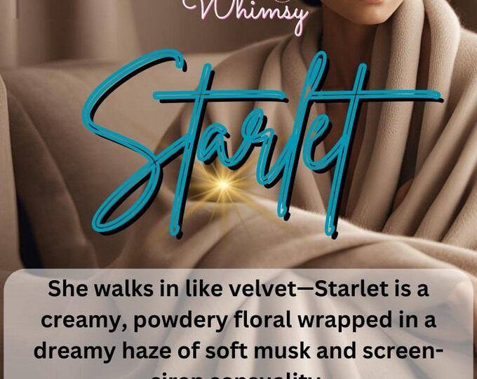 Starlet Perfume – Marshmallow, Tuberose, Vanilla, Incense & Milk Musk Scent | Dreamy Feminine Floral Fragrance