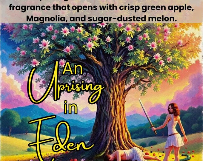 An Uprising in Eden Perfume – Apple, Magnolia, Melon, Vanilla & Sugar Scent | Fruity Floral Fragrance