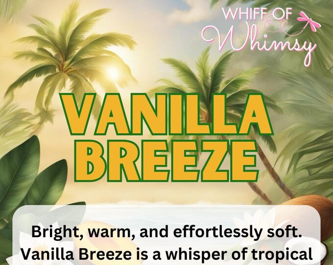 Vanilla Breeze Perfume – Mango, Creamy Coconut & Soft Green Vanilla Scent | Tropical Skin Fragrance