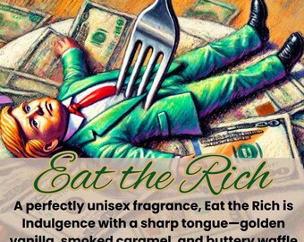 Eat the Rich Perfume | Vanilla, Smoked Caramel, Amber, Waffle Cone | Sweet Edgy Unisex Gourmand Fragrance