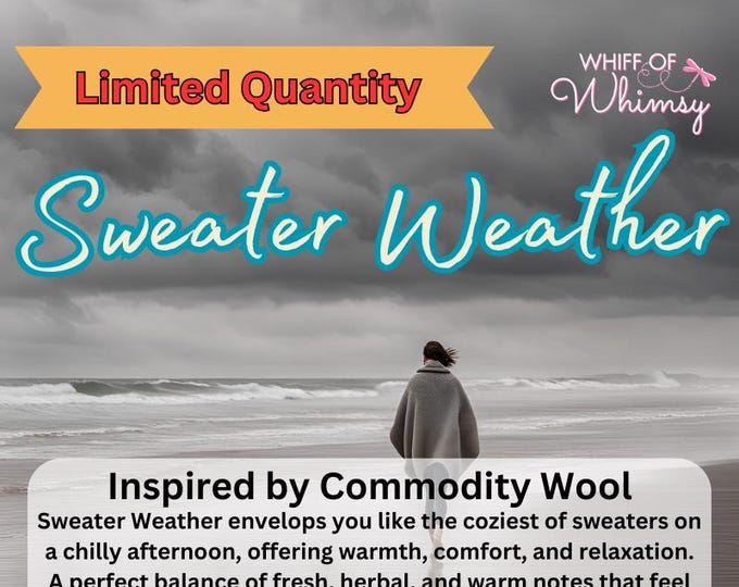 Sweater Weather Perfume | A Clean, Cozy Scent Inspired by "Wool", Perfect for Fall Vibes and Cool Confidence