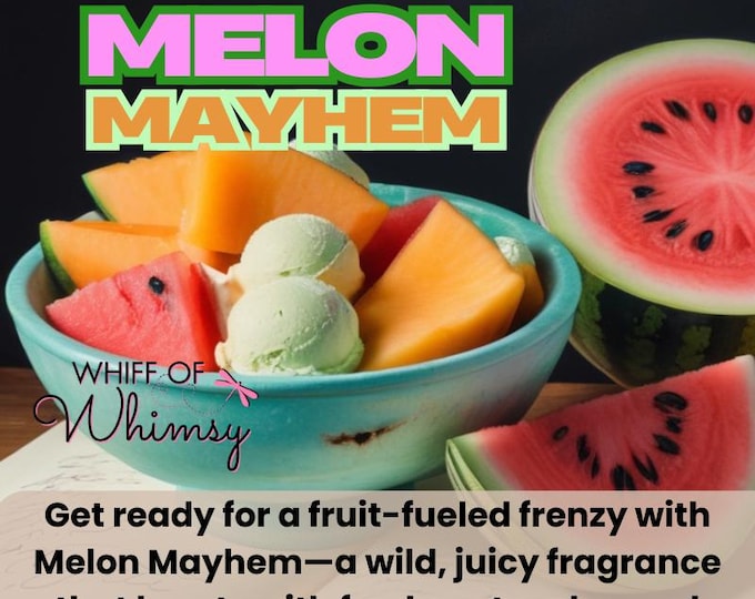 Melon Mayhem Perfume – Fruity Cantaloupe Honeydew Scent | Juicy Musk Fragrance | Summer Perfume