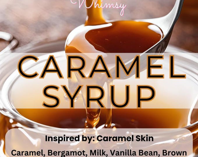 Caramel Syrup Perfume – Caramel, Bergamot, Milk, Vanilla, Brown Sugar Musk Scent | Cozy Sweet Skin Fragrance| Caramel Skin