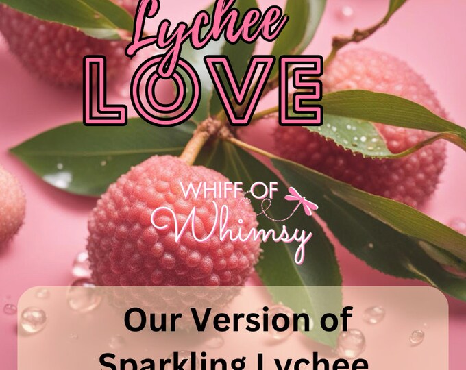 Lychee Love Perfume | Lychee, Black Currant, Apple, Jasmine, Vanilla, Musk, Amber | Juicy Sweet Floral Scent Inspired by Sparkling Lychee