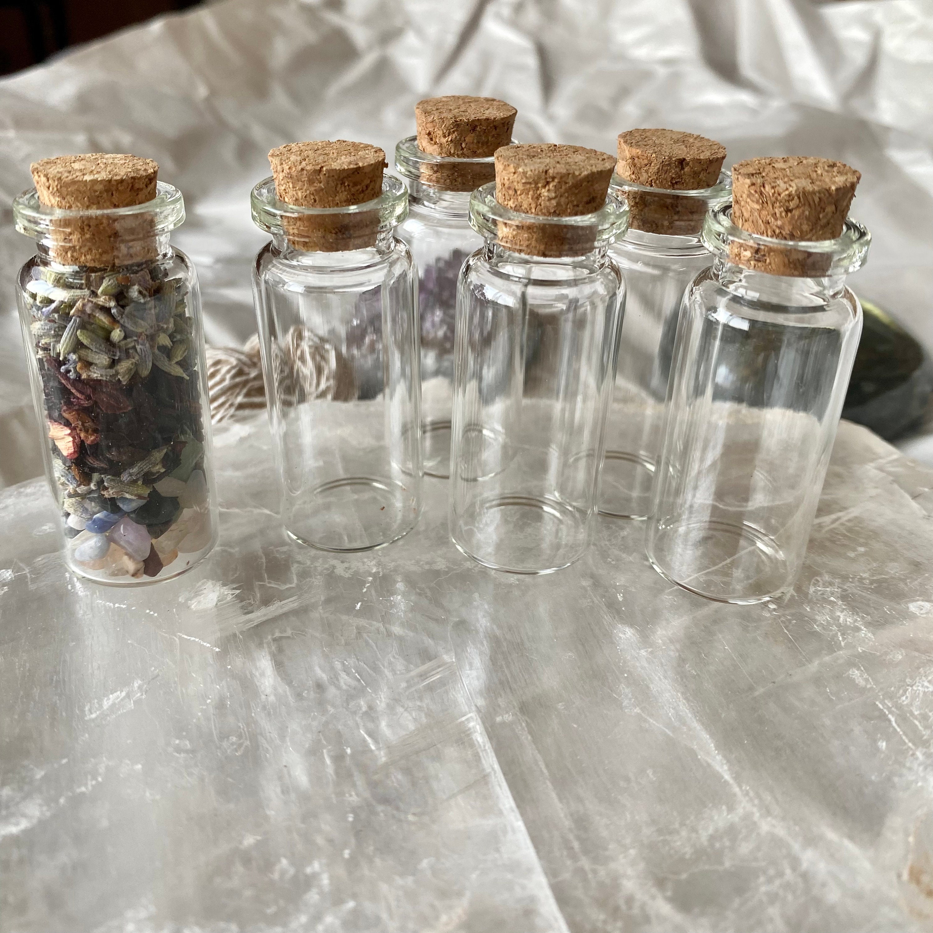 Mini Cork Jars Spell Jars 10ml Cork Jar Altar Tools Altar Etsy