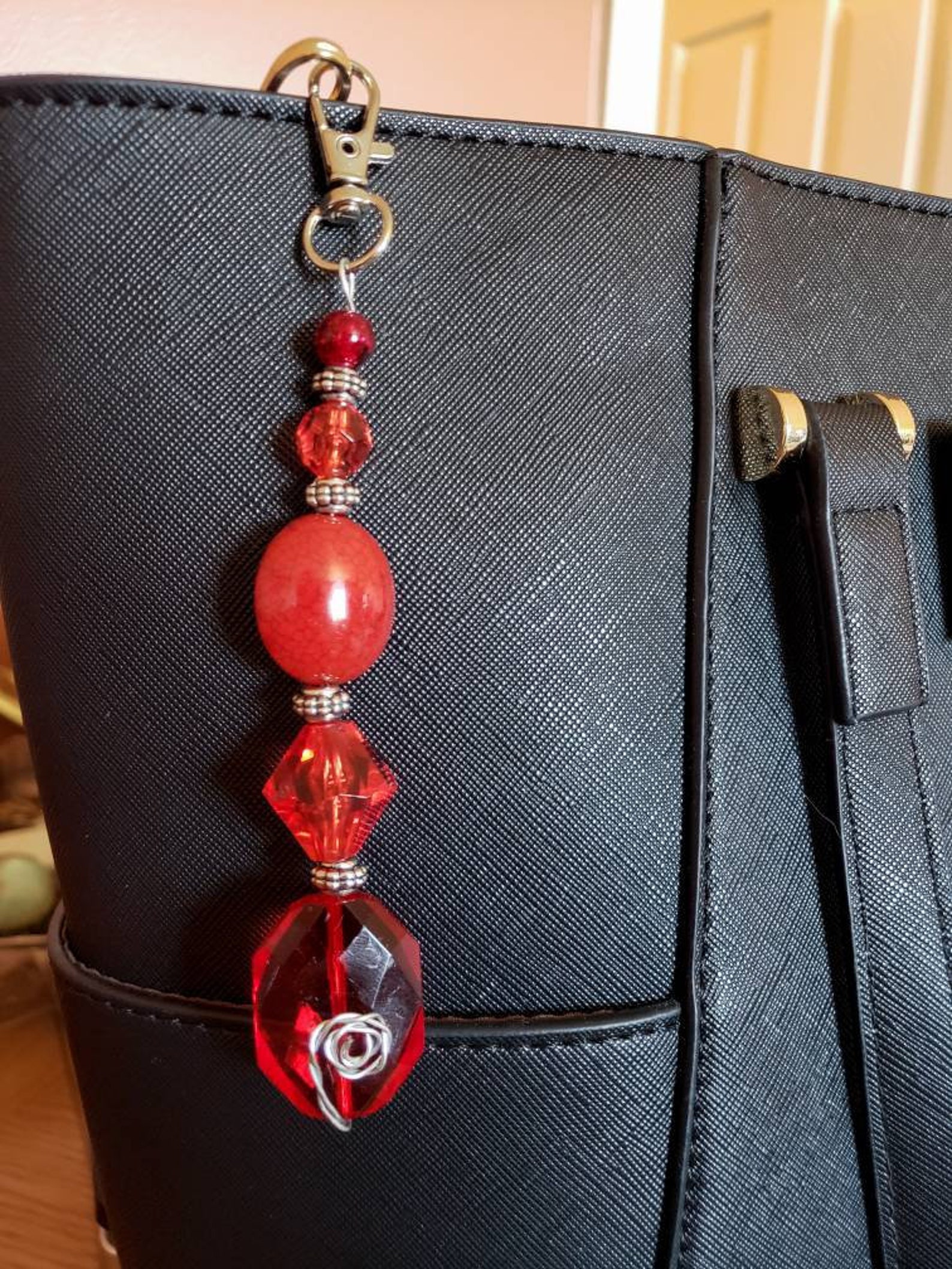 Beaded Keychains Bag Charms Purse Charms handbag charm Etsy