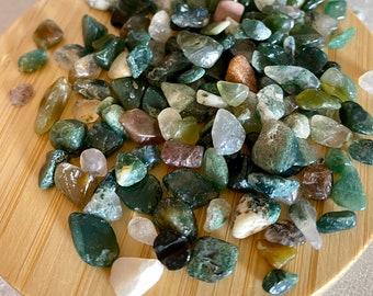 Moss Agate Crystal Chips | Moss Agate Chips | Healing crystals & Stones | Crystal healing | Crystals | Witch | Spell Bottle Supplies