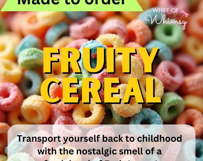 Fruity Cereal Perfume – Citrus Berry Vanilla Sugar Scent | Sweet Nostalgic Fragrance | Fruity Gourmand