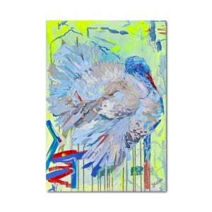 White Turkey Canvas Original Oil Painting 20&quot; x 27.5&quot;