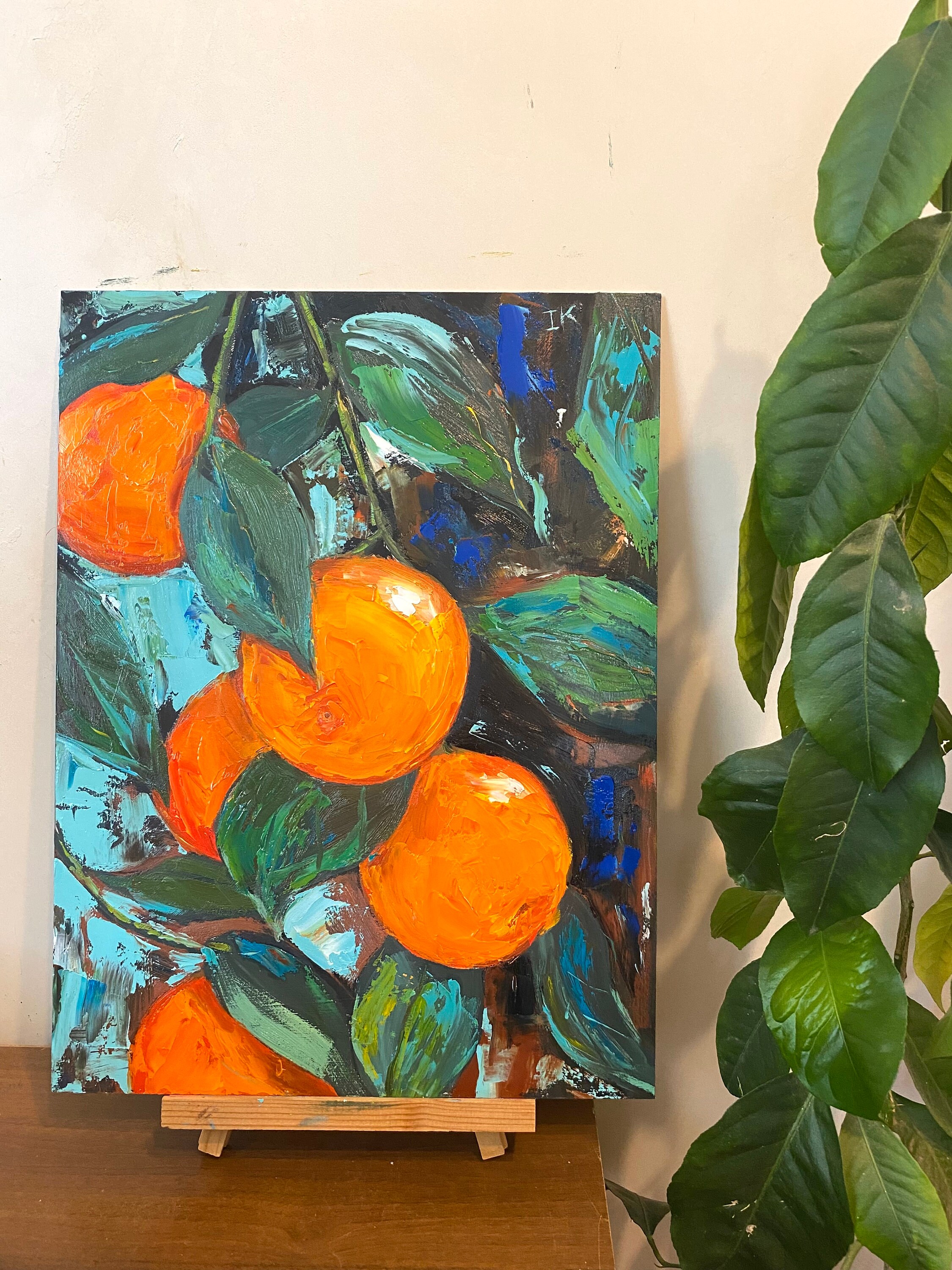 Orange Tree Original Fruit Art Oil Painting 12
