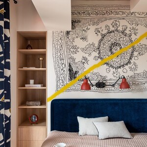 Tapeten Teppiche an der Wand, geometrische Tapeten, abnehmbare Tapeten, abziehen und aufkleben Kontaktpapier | leber Tapete | Akzent Wand