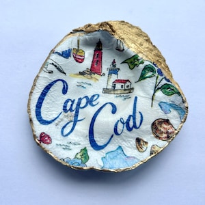 Cape Cod Decorative Shell for Gifts, Jewelry Dishes, Bachelorette Party Favors, Host Gifts, Beach-Themed Decor