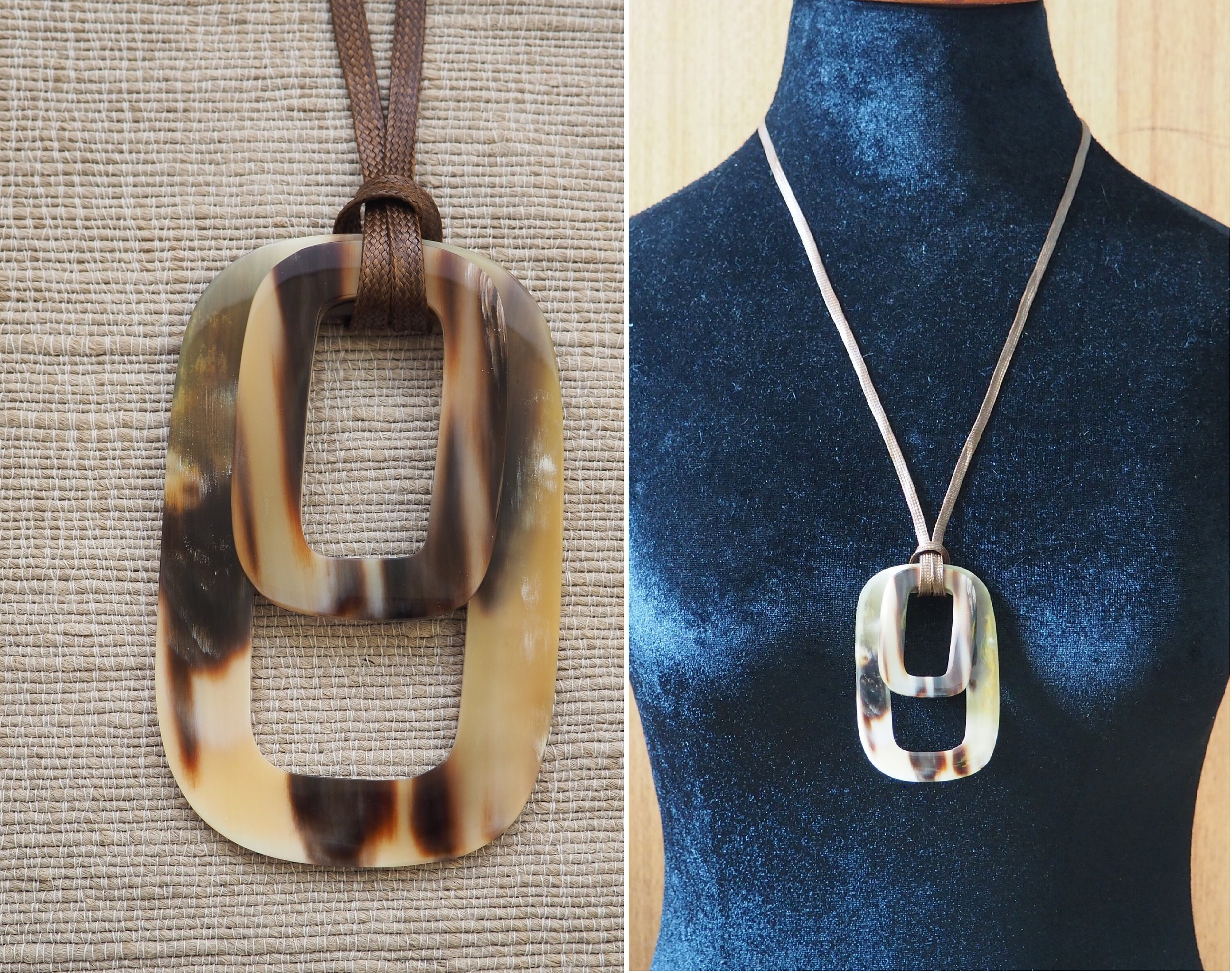 Natural Buffalo Horn Pendant Necklace Handmade Jewelry Manufacturer Natural Buffalo Horn Pendant Necklace Handmade Jewelry Manufacturer