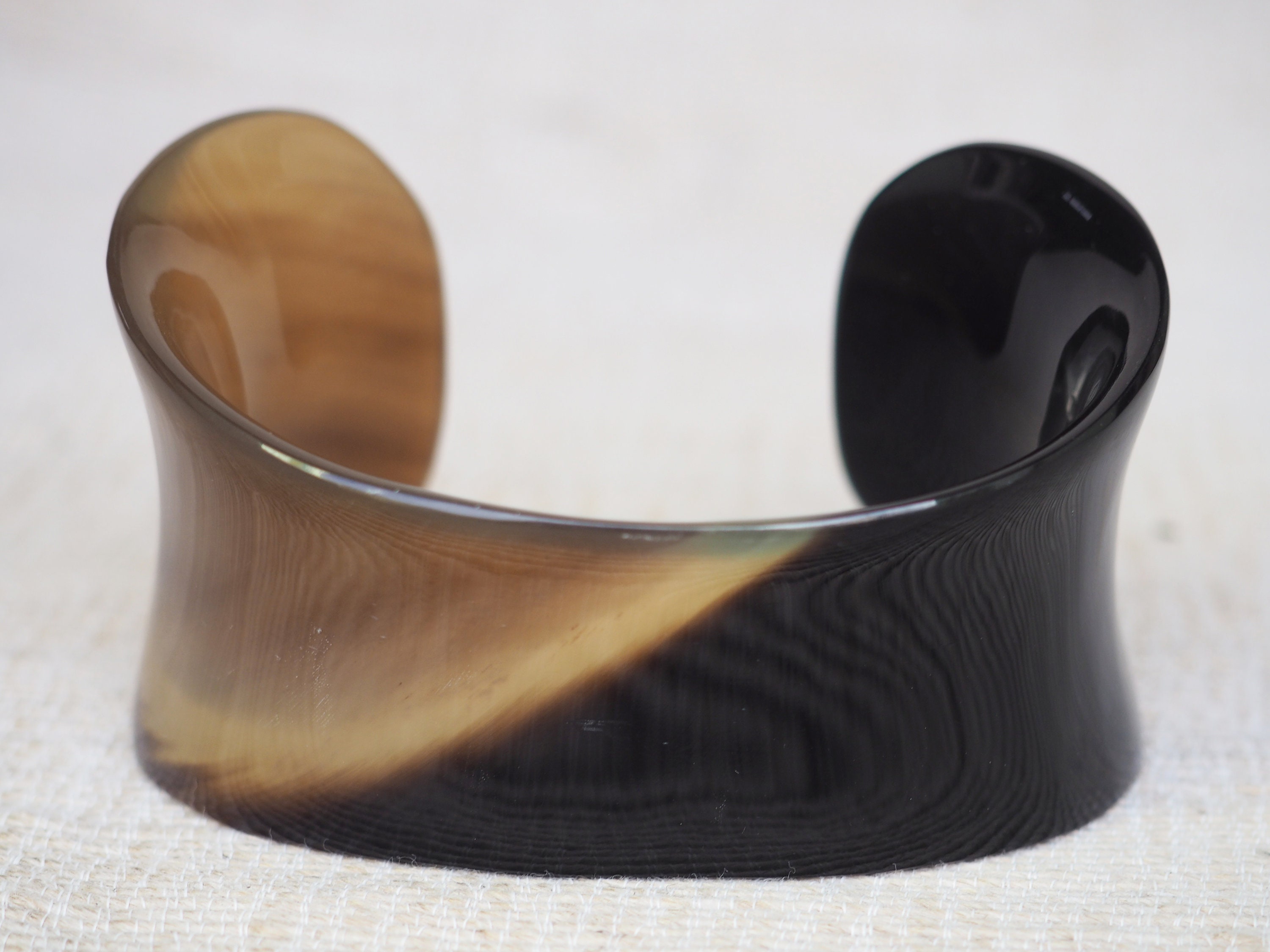 Natural Buffalo Horn Bracelet Cuff - Etsy