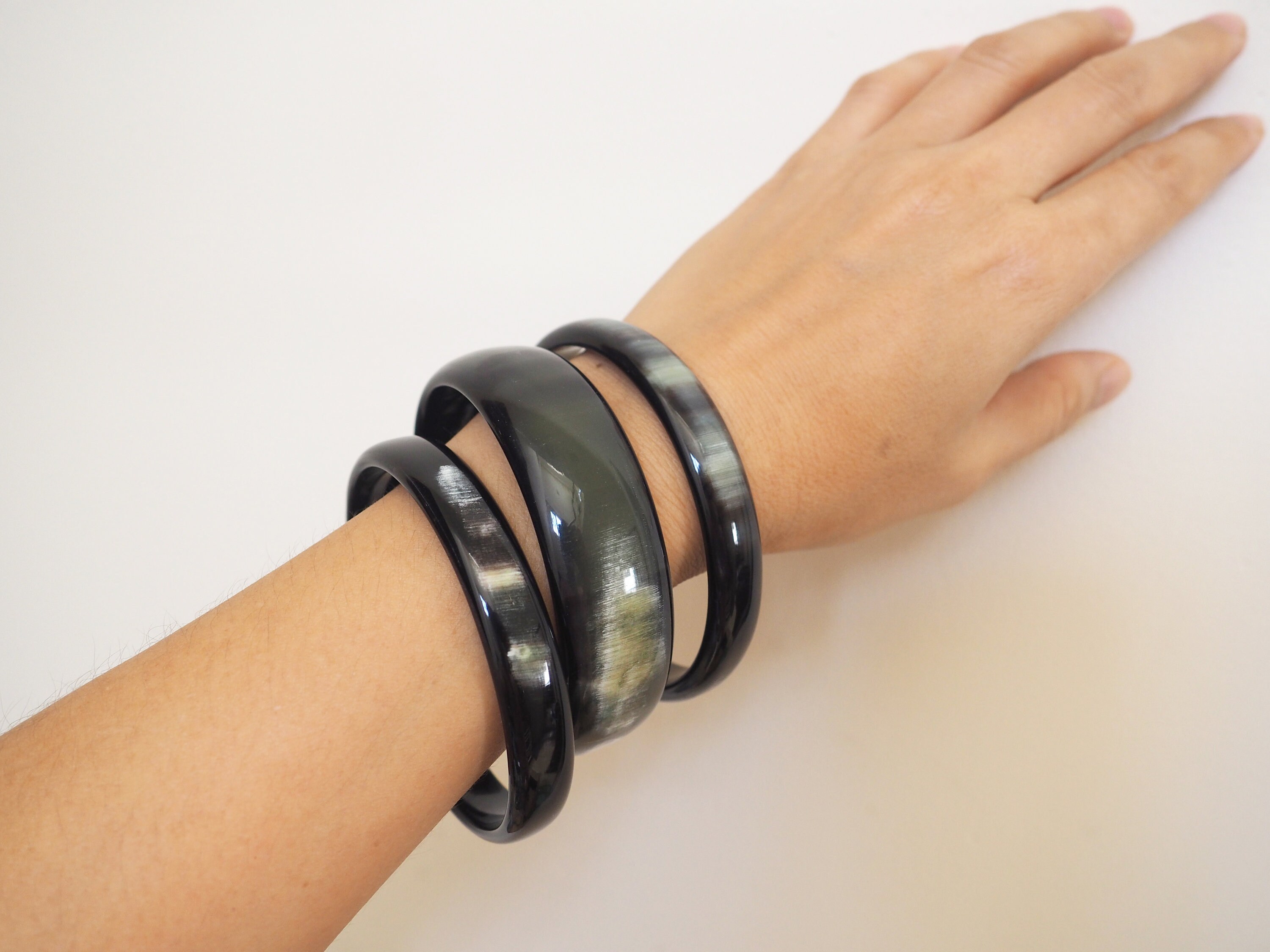 Natural Buffalo Horn Bracelet Set 03 Bangles Chunky B0620 - Etsy Natural Buffalo Horn Bracelet Set 03 Bangles Chunky B0620 - Etsy