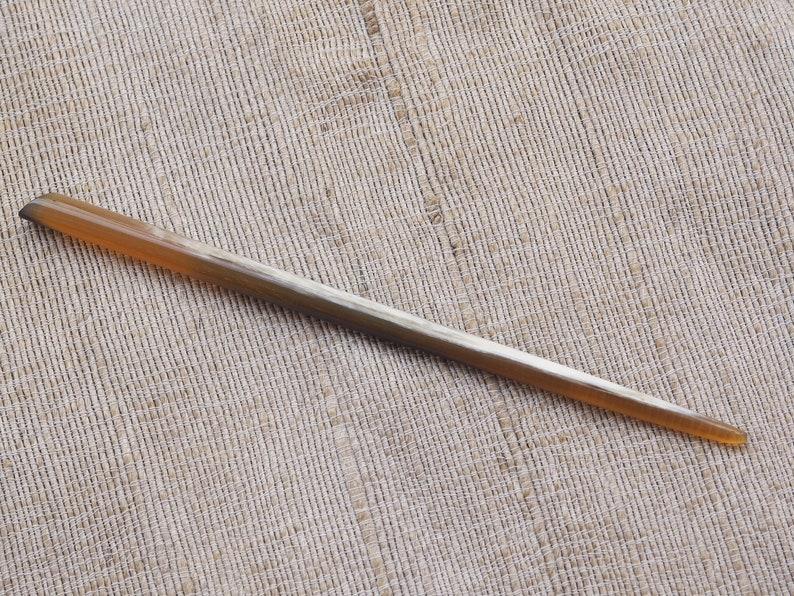 Natural Buffalo Horn Hairpin Pin Stick image 3