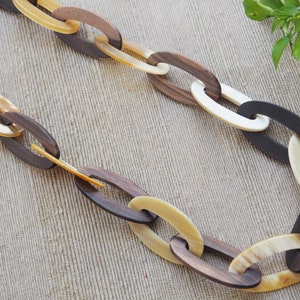 Natural Horn & Wood Necklace N2.10