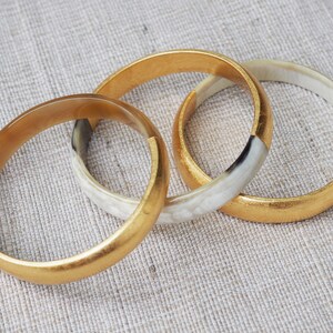 VIVO Natural Horn Set of 7 Bangles With Lacquer CTB092 main image 0