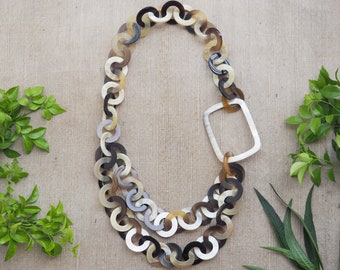 Natural Buffalo Horn Necklace N3.1.3