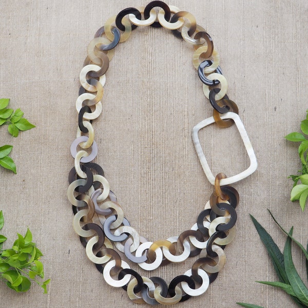 Natural Buffalo Horn Necklace N3.1.3