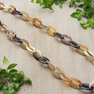 Thick Horn Necklace 40" Long Chain High Quality N2.14