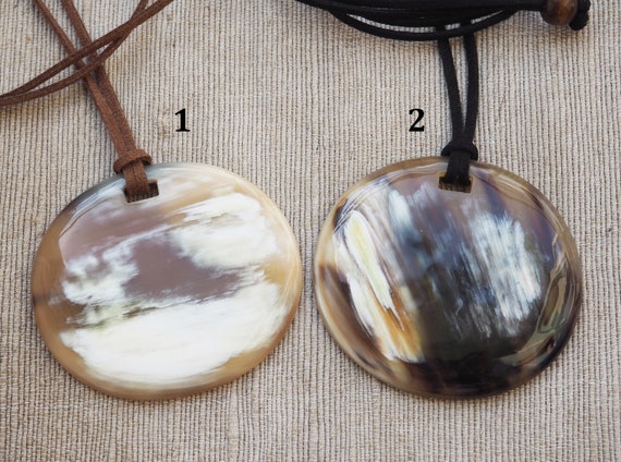 Natural Buffalo Horn Pendant Necklace Handmade Jewelry Manufacturer Natural Buffalo Horn Pendant Necklace Handmade Jewelry Manufacturer