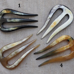 Natural Buffalo Horn Hairpin Pin Stick HP35
