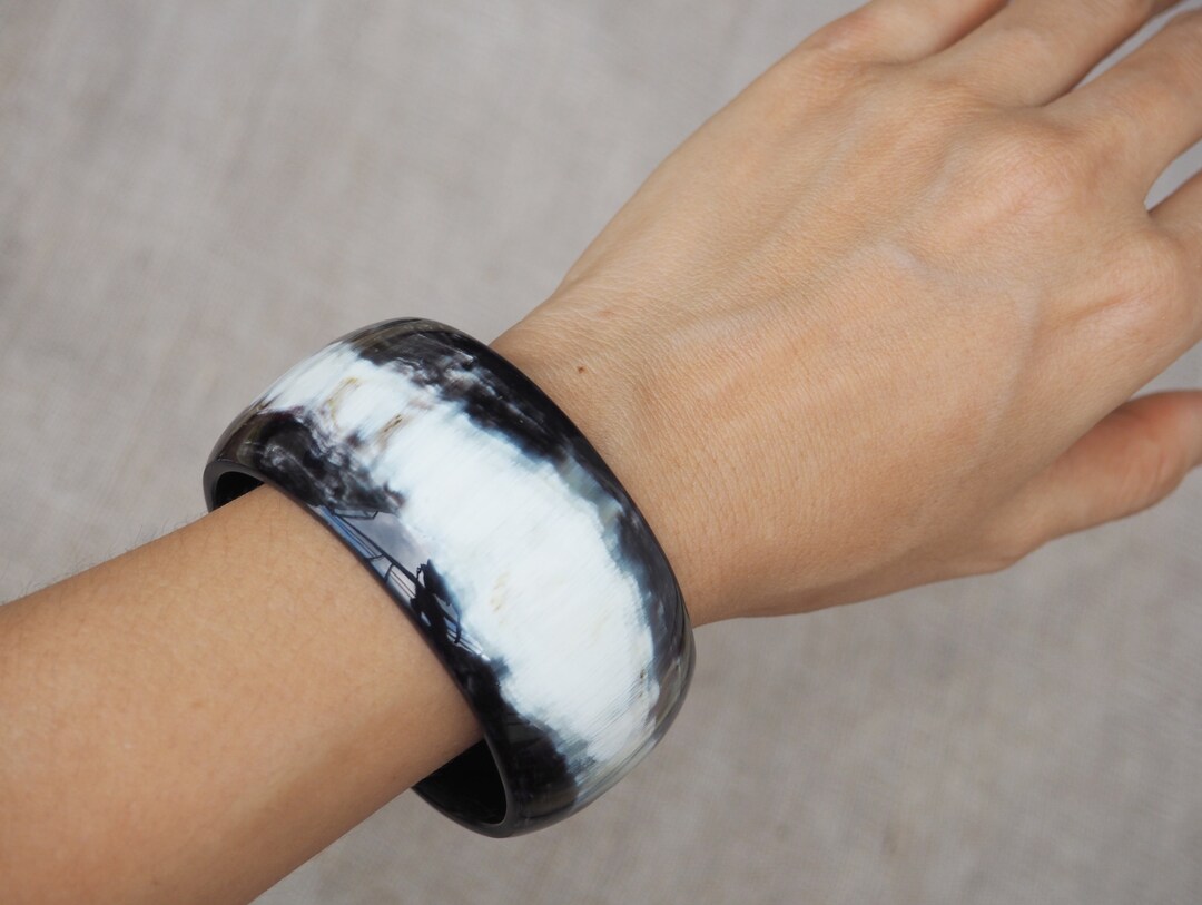 Natural Buffalo Horn Bracelet Bangle B3 - Etsy