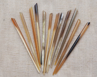 Natural Buffalo Horn Hairpin Pin Stick