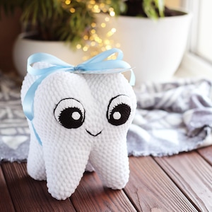 Dentist graduation gift, Crochet plush tooth, Dentist photo booth props, Dentist gifts for women, Personalized gifts dentist