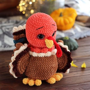 Turkey plush toy, stuffed turkey, Thanksgiving gift, autumn gift, bird lover gift, farm animal toy