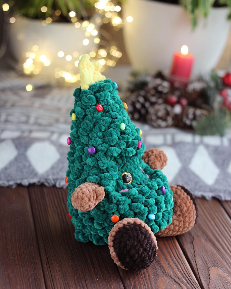 Christmas Tree Crochet Pattern, Amigurumi Xmas Tree PDF Tutorial, Easy Holiday Decor DIY, Crochet Christmas Ornament Pattern