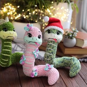 Plush snake, personalized snake toy, cute snake plushie, gift for Christmas, symbol of 2025