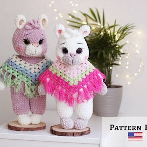 Llama crochet pattern, DIY alpaca gifts, easy crochet pattern, Alpaca crochet patter