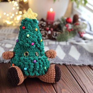 Christmas Tree Crochet Pattern, Amigurumi Xmas Tree PDF Tutorial, Easy Holiday Decor DIY, Crochet Christmas Ornament Pattern