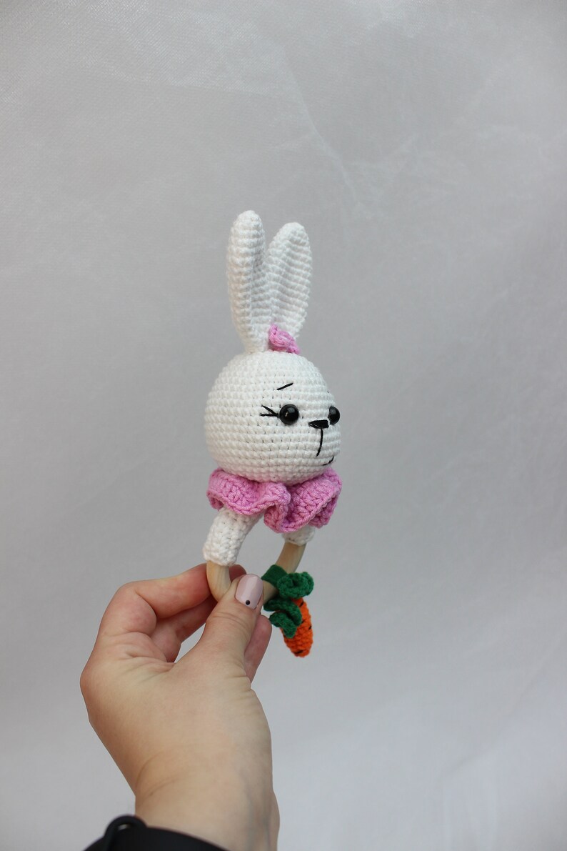 Crochet Bunny Rattle Pattern Crochet Baby Rattle Amigurumi | Etsy